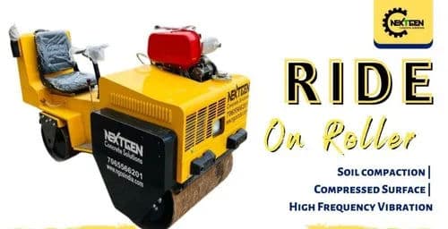 NEXTGEN NGRR Ride On Vibratory Roller – 10 HP Greaves Engine, 2.5–3 Ton