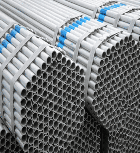 Galvanized Iron Pipes 5mm Thick 6m Length – Round GI Pipe Made in India for Industrial & Plumbing Us