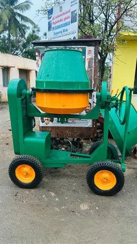 Half Bag Concrete Mixer Machine 200L | 1HP Electric Motor | Portable Hand Fed Mini Mixer with Wheels 2