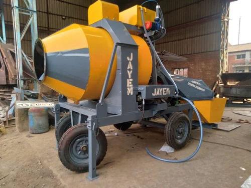 JAYEM Reverse Drum Mixer 750L Diesel Automatic Concrete Mixer 0.5 Cum Batch