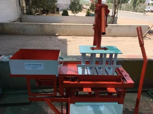 Manual Block Making Machine – 800 Bricks/Hour | Low Budget Model