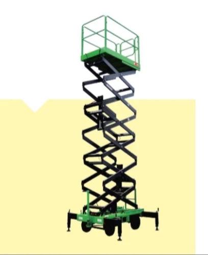 66 Feet Hydraulic Scissor Lift 500 Kg Capacity | Electric Mild Steel Scissor Lift 1
