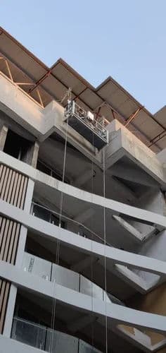 Rope Suspended Platform – 300kg Capacity, Double Mast, Mild Steel