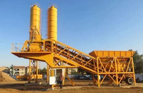 Fully Automatic Concrete Batching & Mixing Plant – 60 Cum/hr Capacity, Mild Steel