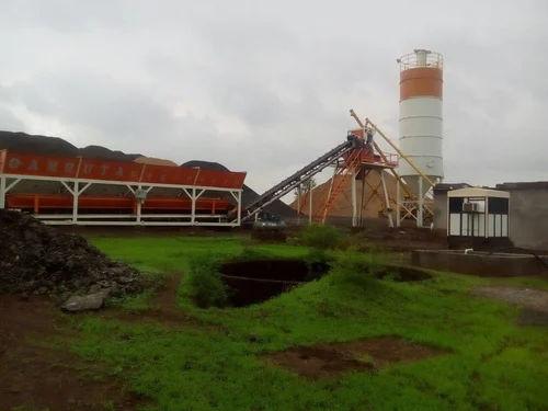 AMRUTA AST 45 Ready Mix Concrete Plant 30–60 m³/hr | Twin Shaft Mixer | PLC Automatic