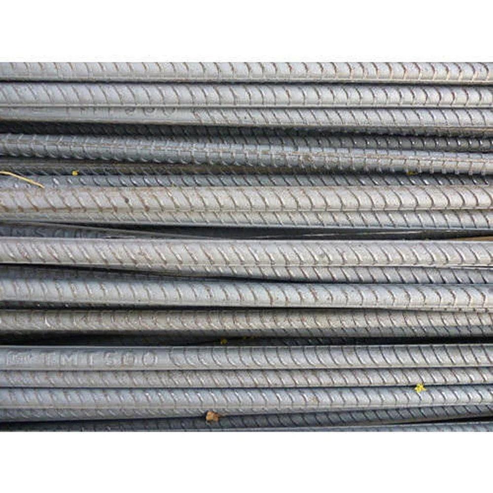 14mm Mild Steel TMT Bar Fe 500D | 12m Ribbed Construction Steel | High Strength Bundle Supply