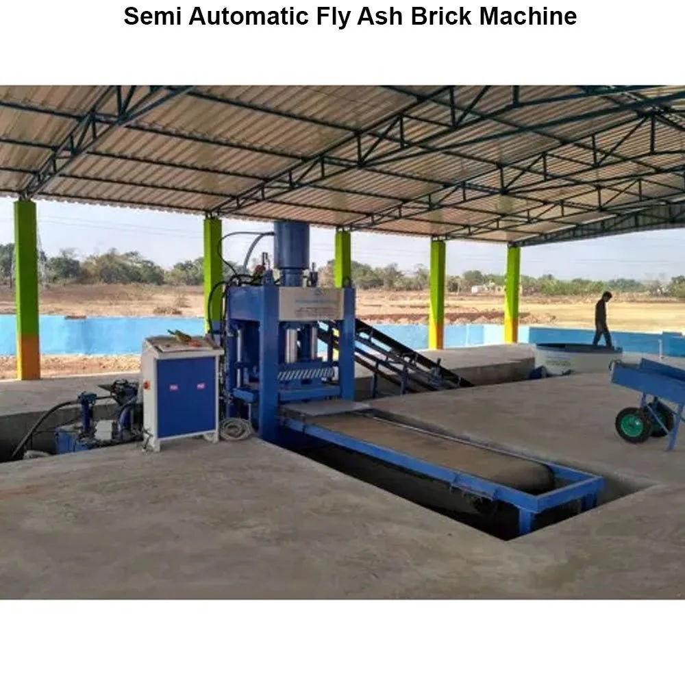 SK Engineering Semi Automatic Fly Ash Brick Machine – 1500 Bricks/Hour Capacity