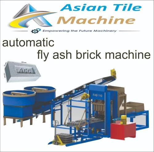ASIAN TILE MACHINE Automatic Brick Making Machine – 800 Bricks/Hour Hydraulic