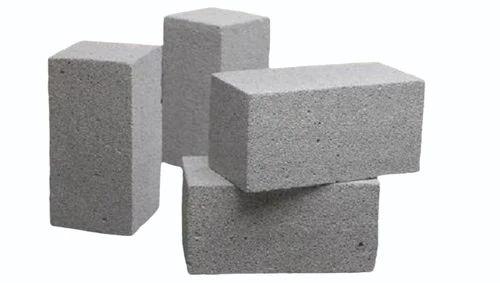Construction Cement Brick 9x4x3 Inch – Grey Rectangular Bricks for Partition Walls