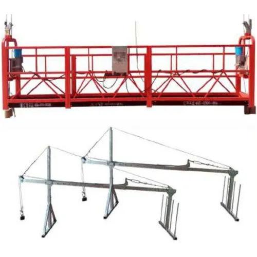 800 Kg Double Mast Suspended Platform | 7.5 m Steel Platform | 3 HP