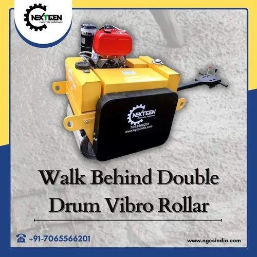 NextGen NGWBR-600 Walk Behind Double Drum Vibratory Roller | 10HP, 660kg, 25kN Compactor