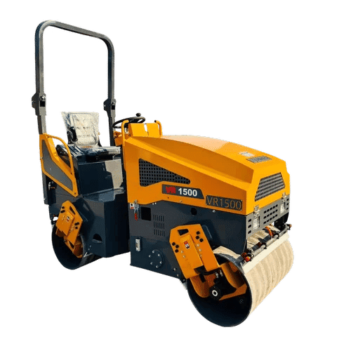 VR 1500 Ride On Vibratory Roller | 2.5 Ton Double Drum 14 HP Road Roller