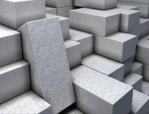Rectangular Concrete Bricks 9x4x3 Inch | Heat Resistant Grey Concrete Bricks for Side Walls