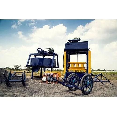 Fame Vibro Tech Hydraulic Brick Making Machine – 1500–2000 Bricks/Hour Semi-Automatic Concrete Brick