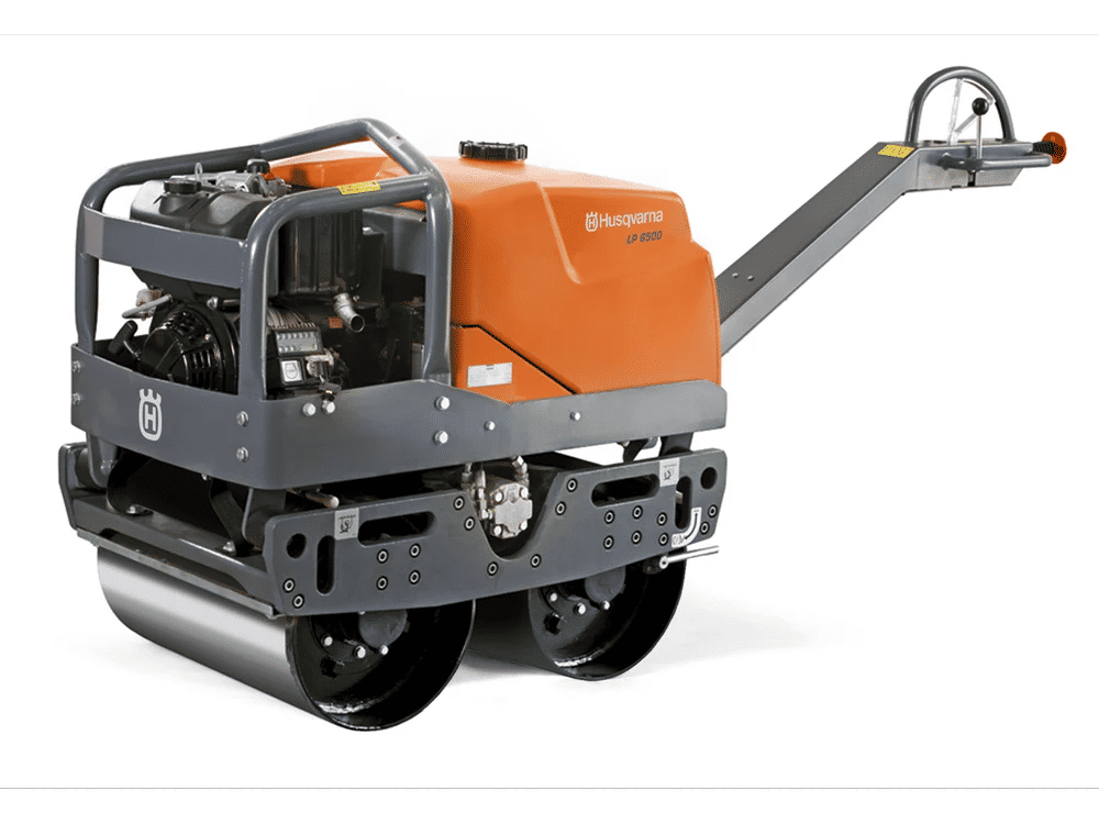 LP 6500 Walk Behind Vibratory Roller Rental 681kg | 7HP Hydraulic Duplex 2