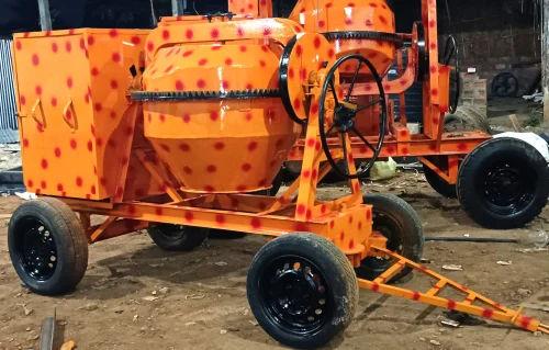 Cement Mixer Machine 10/7 CFT 500L – Diesel Semi-Automatic Tilting Drum Mixer 3