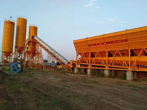 Maxmech Ready Mix Concrete Batching Plant 75 m³/hr | Automatic | Mild Steel Construction