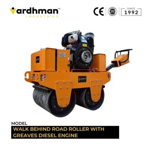 GC-WB600 Walk Behind Double Drum Vibratory Roller | 600 mm Drum Width