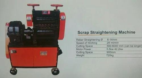 Fully Automatic Rebar Scrap Straightening Machine for Stainless Steel | With End Cutting Provision