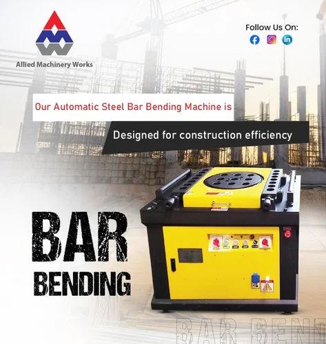 Automatic Steel Bar Bending Machine | 32–42mm Electric Rebar Bender 5HP