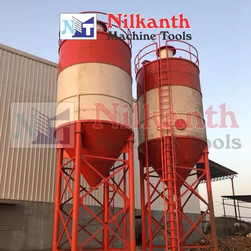 Stationary Concrete Batching Plant 25 m³/hr | Pan Mixer | Fully Automatic | Nilkanth 3