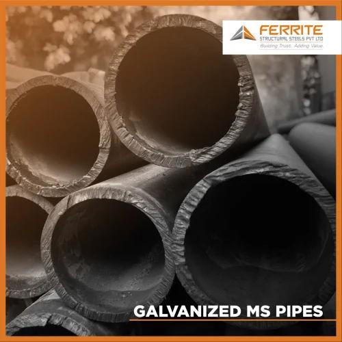 MS Pipes Round – Mild Steel Pipes by Ferrite Structural Steels Pvt Ltd