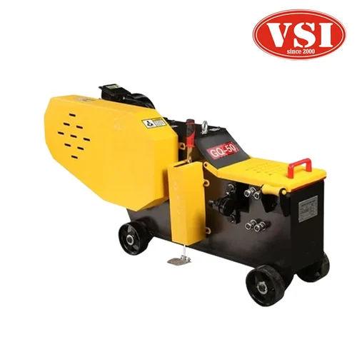 TMT Bar Cutting Machine GQ-50 (Up to 42mm) | Manual Push Type Electric Rebar Cutter by VS Industries