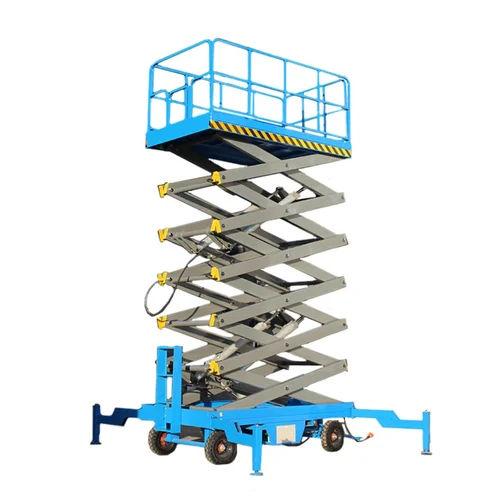20 Feet Hydraulic Scissor Lift 1 Ton Capacity | Electric Moving Warehouse Lift 1