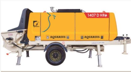 Aquarius 1407D HR+ High Pressure Stationary Concrete Pump