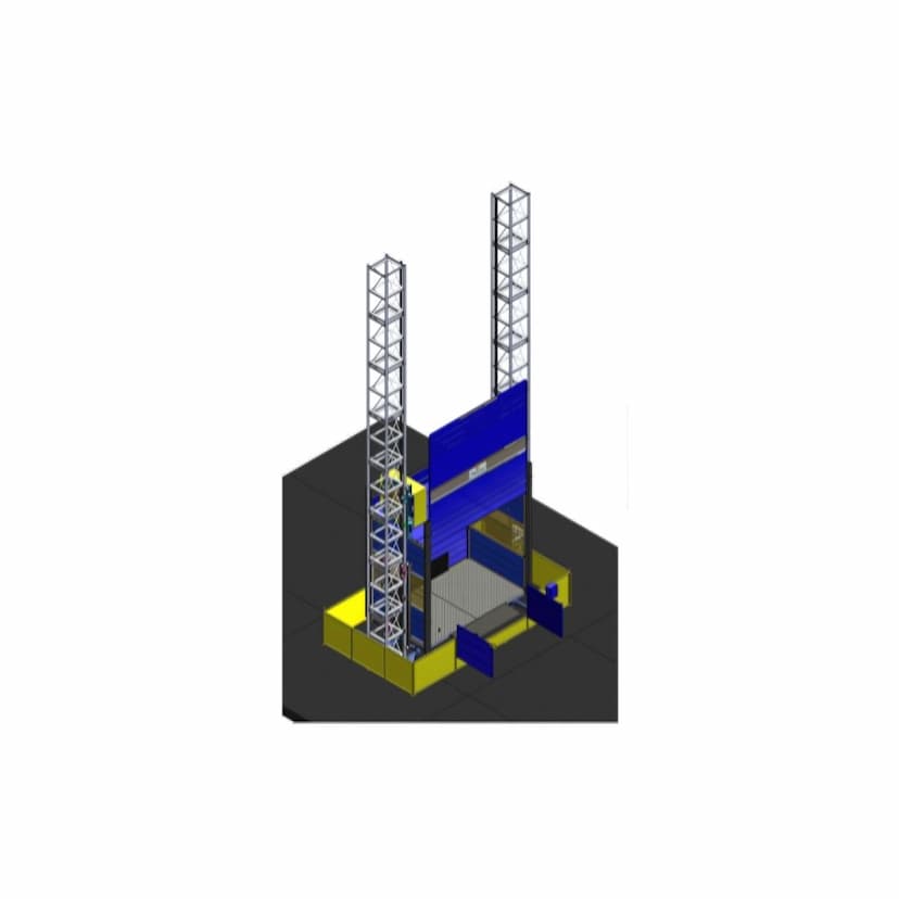 Spartan SPM 300V Twin Mast Passenger & Material Hoist