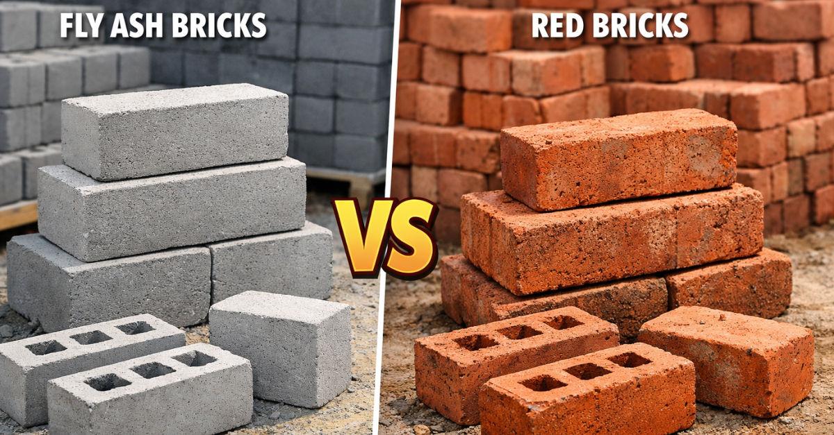 Fly Ash Bricks vs Red Bricks